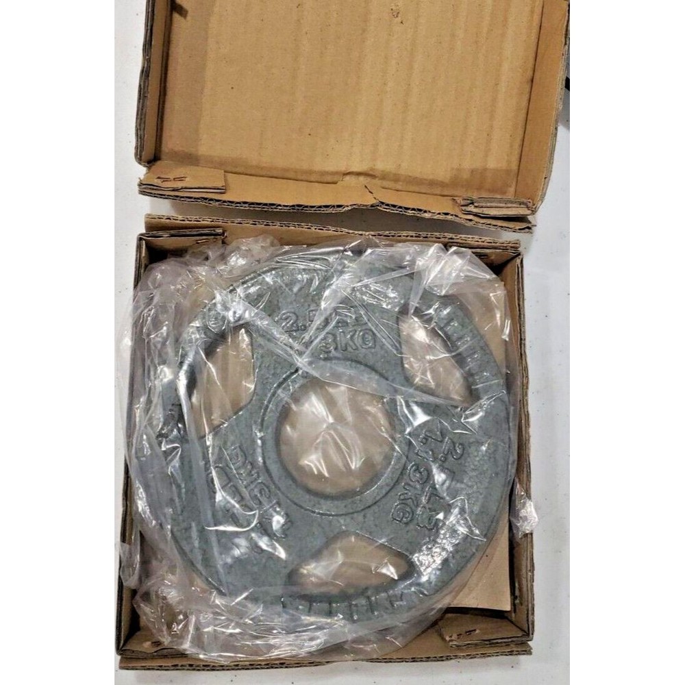 2" Center Cast Iron 2X 2.5 Lb Weight Plate Strength Training & Weightlifting NIB
